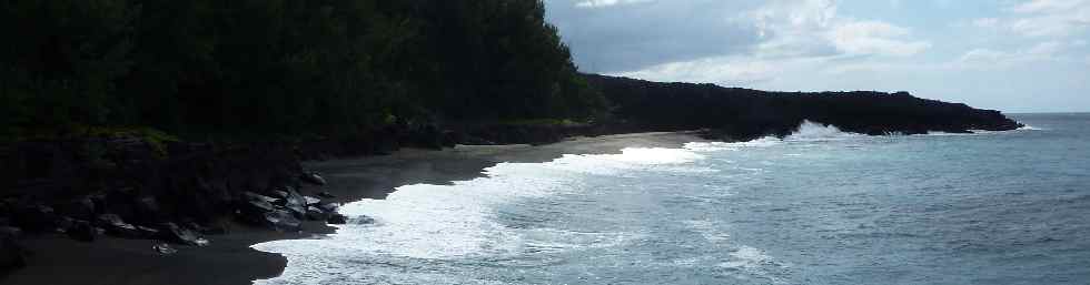 Plage du Tremblet et coule d'avril 2007