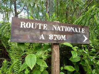 Route nationale à 870 m