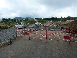 Travaux sur la route du volcan - novembre 2010