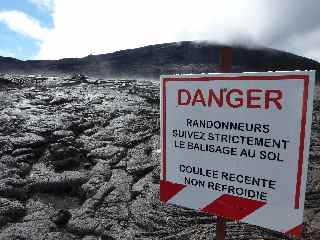 Danger - coule rcente non refroidie