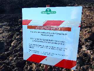 Panneau d'avertissement d'arrivée aux coulées de décembre 2010