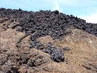 Piton de la Fournaise - Coules de dcembre 2010 - Front de coule