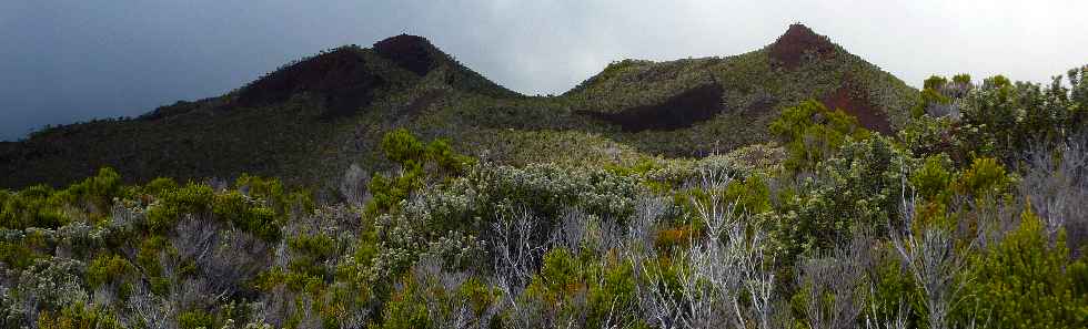 Fort du Volcan Sud - GR R2 - Cratre au sud-ouest du Piton Rick