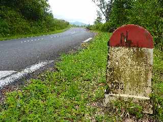 Grand Brl - Route des laves - Borne kilomtrique