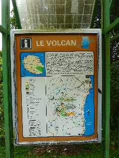 Grand Brûlé - Route des laves - Panneaux Volcan
