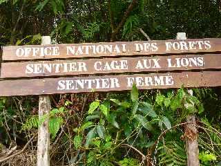 Sentier Cage au lions - Sentier fermé