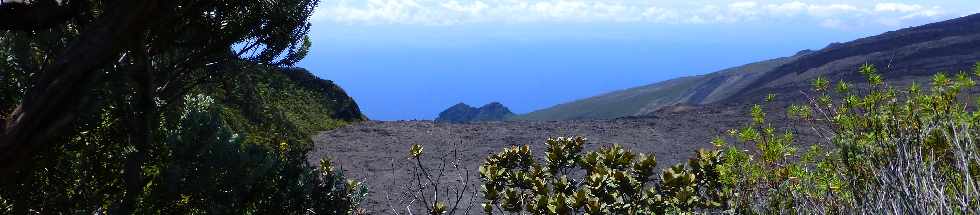 Sentier du Nez Coup de Ste-Rose - Vue sur le Piton de Crac