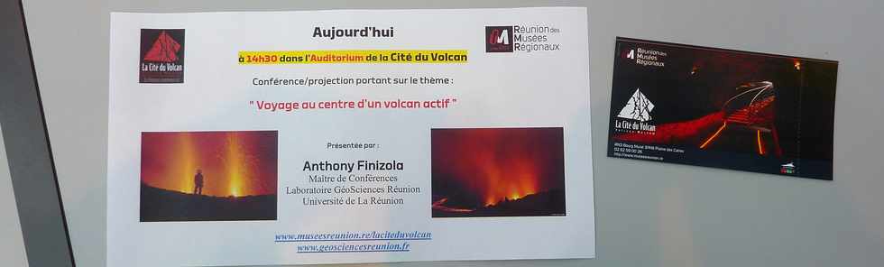 23 mai 2015 - Bourg Murat - Cit du Volcan - Confrence Anthony Finizola