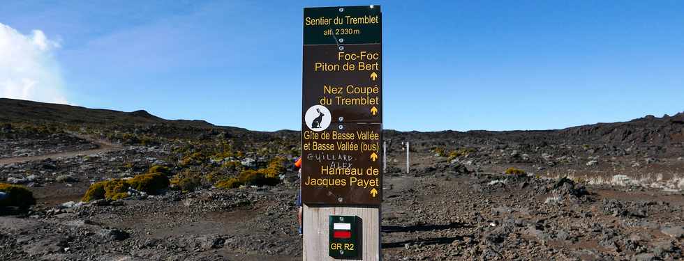 14 juillet 2017 - Ile de la Runion - Eruption au Piton de la Fournaise -  Sentier du Piton de Bert -