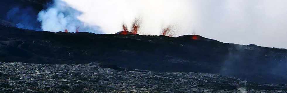 14 juillet 2017 - Ile de la Runion - Eruption au Piton de la Fournaise -  Sentier du Piton de Bert -