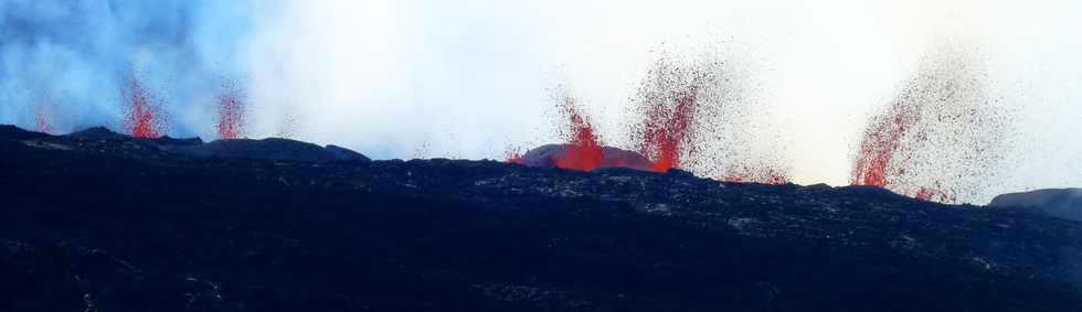 14 juillet 2017 - Ile de la Réunion - Eruption au Piton de la Fournaise -  Sentier du Piton de Bert -