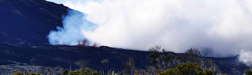 14 juillet 2017 - Ile de la Runion - Eruption au Piton de la Fournaise -  Sentier du Piton de Bert -