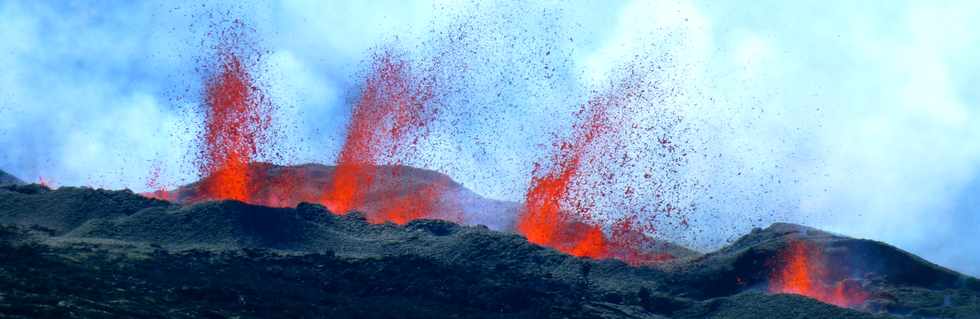 14 juillet 2017 - Ile de la Runion - Eruption au Piton de la Fournaise -  Sentier du Piton de Bert -