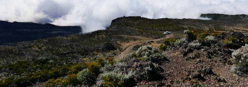 14 juillet 2017 - Ile de la Runion - Eruption au Piton de la Fournaise - Vue depuis le Piton de Bert