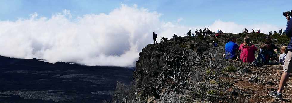 14 juillet 2017 - Ile de la Runion - Eruption au Piton de la Fournaise - Vue depuis le Piton de Bert