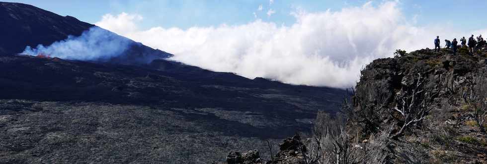 14 juillet 2017 - Ile de la Runion - Eruption au Piton de la Fournaise - Vue depuis le Piton de Bert