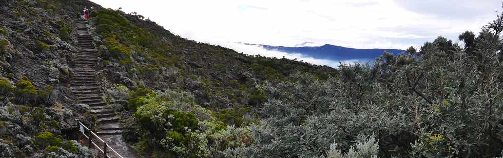 3 avril 2018 - Eruption du Piton de la Fournaise - Fissure au pied du Nez Coup de Ste-Rose -Sur le sentier entre le Piton de Partage et le Pas de Bellecombe -