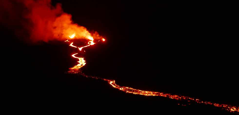 29 avril 2018 - Piton de la Fournaise - Eruption du 27 avril 2018  proximit du cratre Rivals -