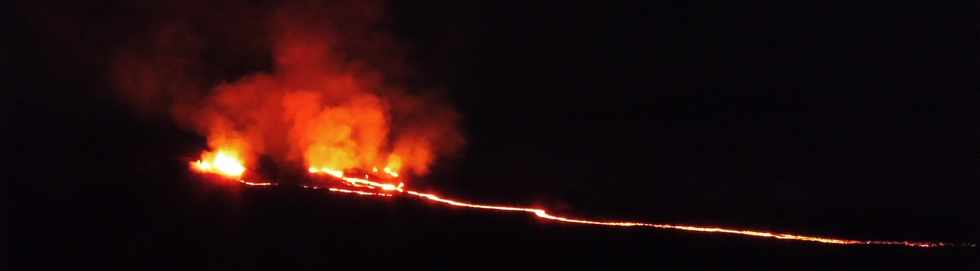 29 avril 2018 - Piton de la Fournaise - Eruption du 27 avril 2018  proximit du cratre Rivals -