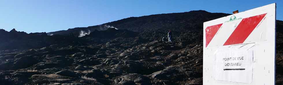 15 aot 2018 - Massif du Piton de la Fournaise - Enclos Fouqu -  Bretelle Rivals - Josmont  - Arrive  la coule du 13 juillet 2018