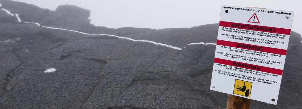 15 aot 2018 - Piton de la Fournaise - Plateforme d'observation du cratre Dolomieu