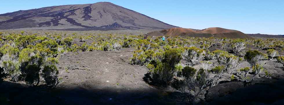 15 aot 2018 - Piton de la Fournaise - Sentier d'accs  la plateforme d'observation du cratre Dolomieu - Retour vers le Pas de Bellecombe  - Formica Lo