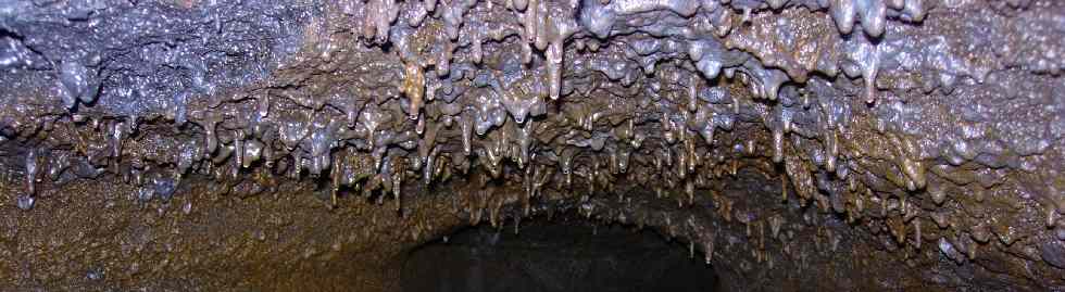 Plafond d'un tunnel de lave