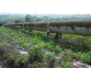 Canalisation vers l'usine hydrolectrique