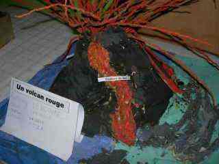 Volcan rouge