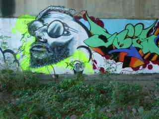 Fresque sous le pont