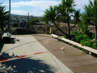 Promenade des jardins de la plage