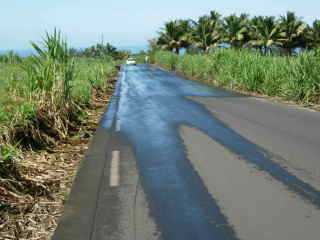 Eau sur la route