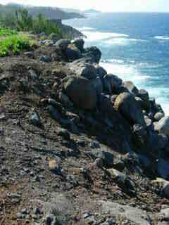 Terre-Sainte, bord de mer