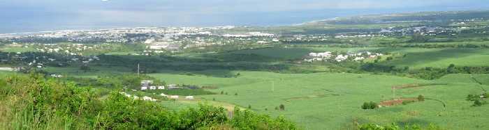 St-Pierre, du haut du Piton de Bassin Martin