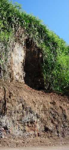 Eboulis route de Cilaos