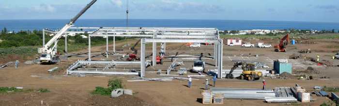 Chantier du Dcathlon St-Pierre en juin 2006