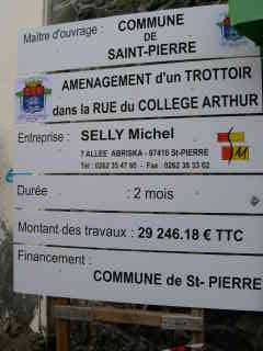 Trottoir rue du Collge Arthur