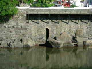 Passage souterrain pour l'accs aux chaloupes