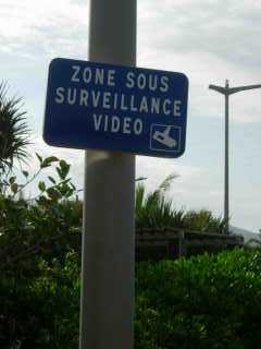 Video surveillance aux Jardins de la plage