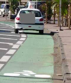 Vhicule sur piste cyclable