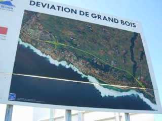 Photo arienne de la dviation de Grands Bois