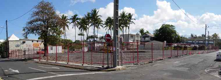 Emplacement du futur commissariat de St-Pierre