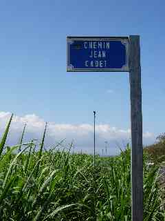 Plaque chemin Jean Cadet