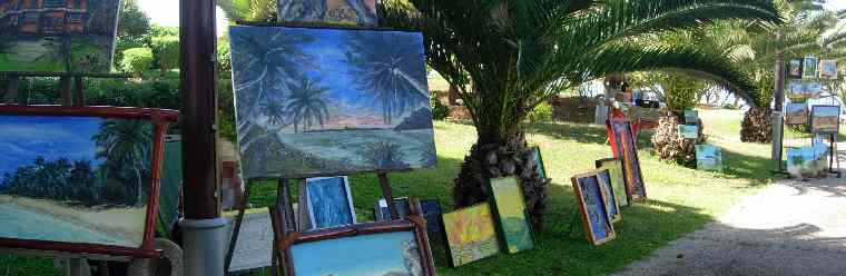 Jardins de la plage et Peintres en plein air