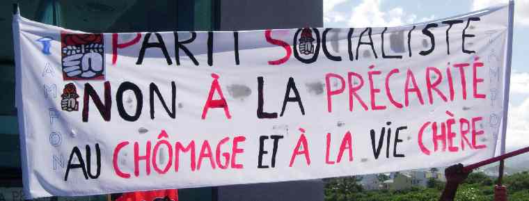 Parti socialiste - Non  la prcarit, au chmage et  la vie chre ...