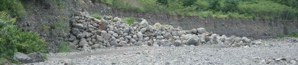 Erosion de la berge