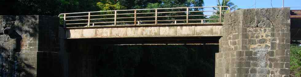 Tablier du pont de la ravine des Cafres