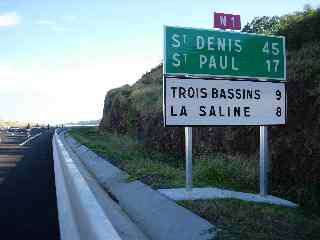 St-Denis à 45 km