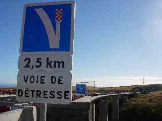 Voie de dtresse  2,5 km