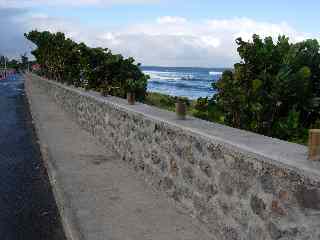 Ravine Blanche, murette de protection en moellons